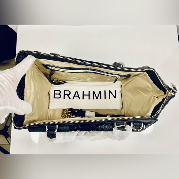 BRAHMIN Harkness Caroline Satchel Black - Picture 5 of 6